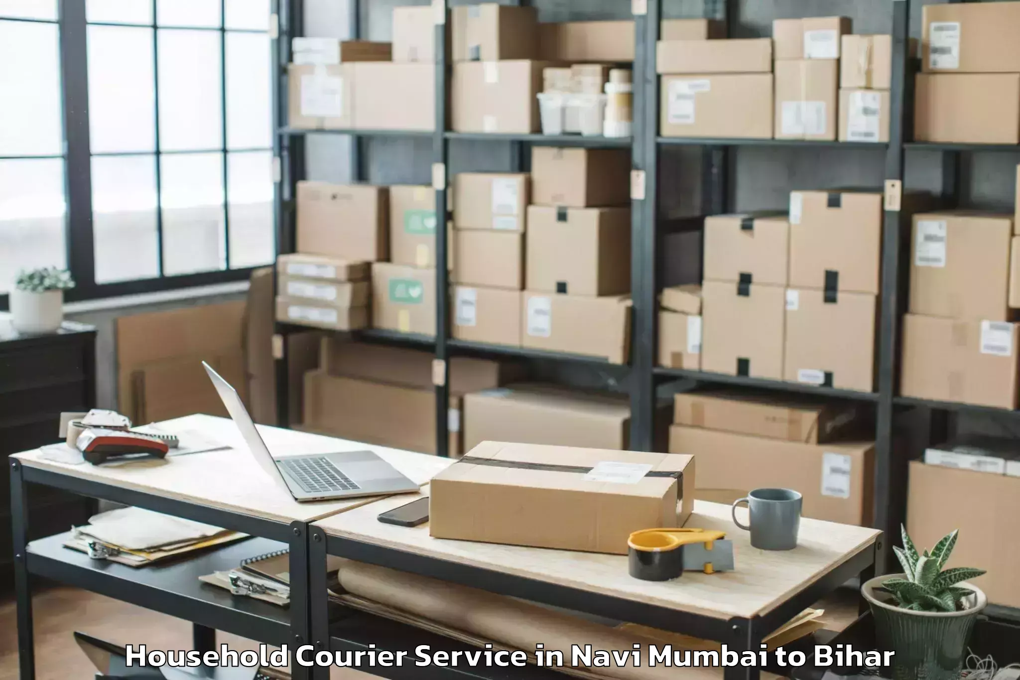 Efficient Navi Mumbai to Asarganj Household Courier